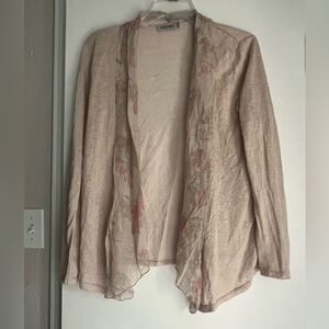 Floral Beige Cardigan